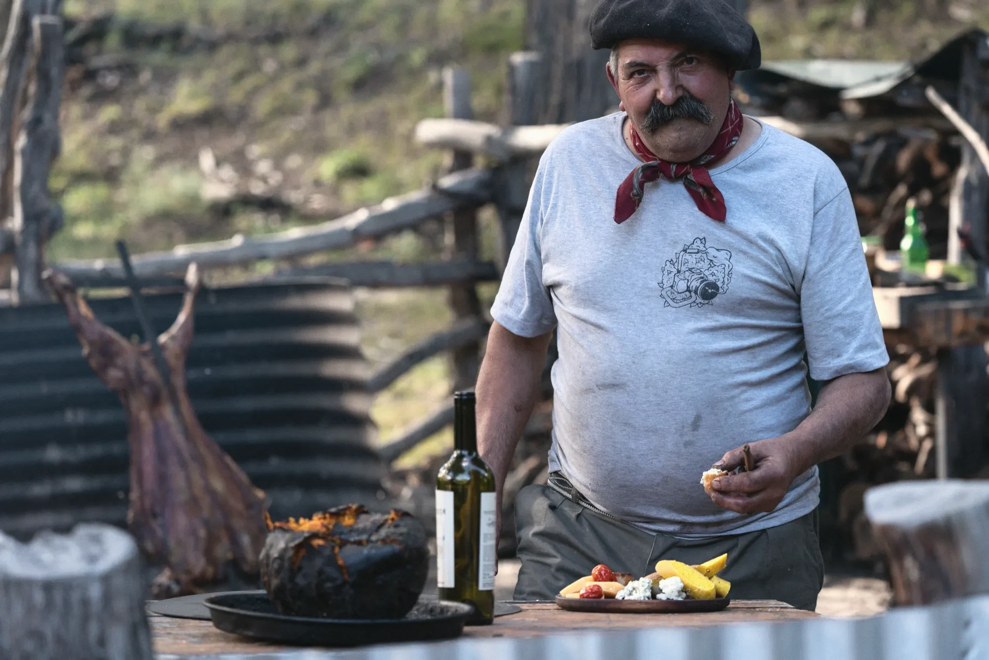 The asador, by the fire