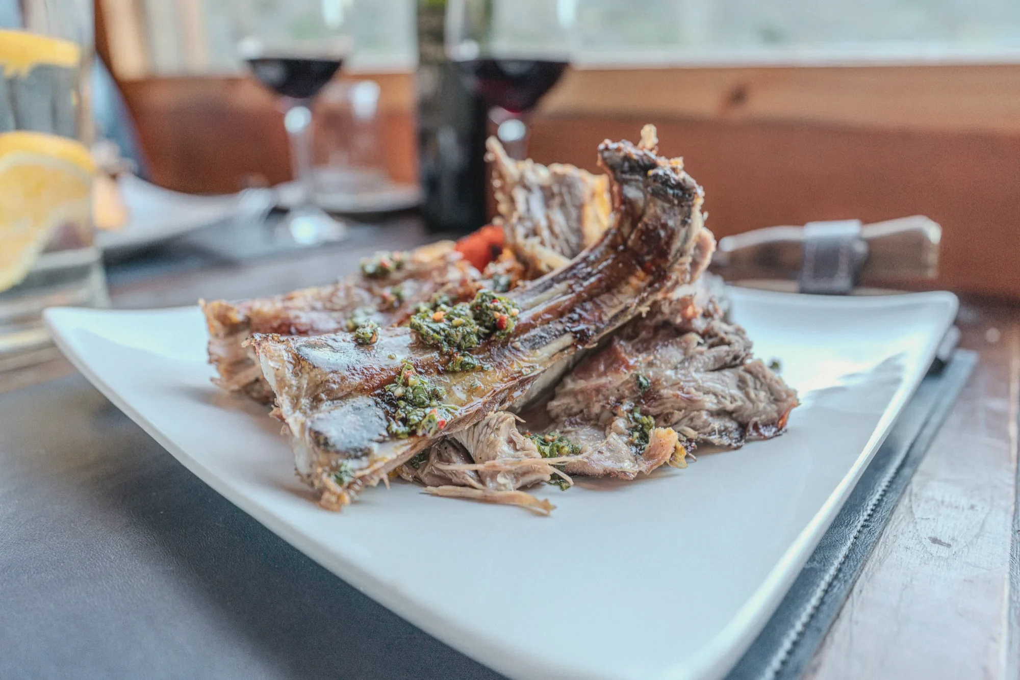 Patagonian lamb, served